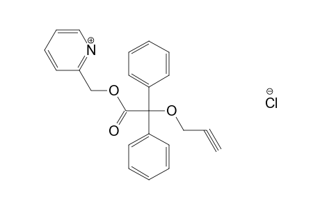 diphenyl(2-propynyl)acetic acid, (2-pyridyl)methyl ester, hydrochloride