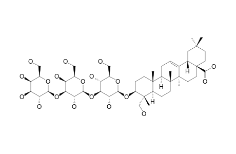 CARYOCAROSIDE_II-3;3-O-BETA-D-GALACTOPYRANOSYL-(1->3)-BETA-D-GALACTOPYRANOSYL-(1->3)-BETA-D-GLUCOPYRANOSYLHEDERAGENIN