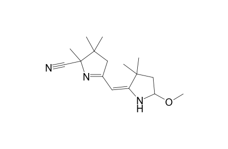 5-(5-Methoxy-3,3-dimethyl-pyrrolidin-2-ylidenemethyl)-2,3,3-trimethyl-3,4-dihydro-2H-pyrrole-2-carbonitrile