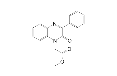 1-Quinoxalineacetic acid, 1,2-dihydro-2-oxo-3-phenyl-, methyl ester