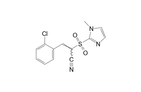 p-chloro-alpha-[(1-methylimidazol-2-yl)sulfonyl]cinnamonitrile