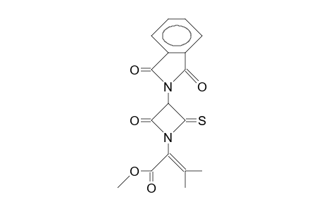 a-isopropylidene-2-oxo-3-phthalimido-4-thioxo-1-azetidineacetic acid, methyl ester