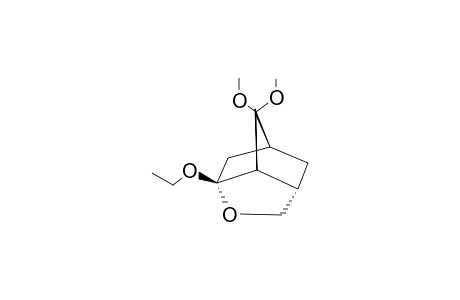 (+/-)-(1R*,4S*,6S*,8R*)-1-ETHOXY-2-OXATRICYCLO-[4.2.1.0(4,8)]-NONAN-7-ONE-DIMETHYLKETAL