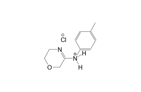 N-(4-methylphenyl)-5,6-dihydro-2H-1,4-oxazin-3-aminium chloride