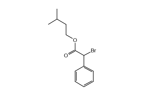 2-bromo-2-phenylacetic acid, isopentyl ester