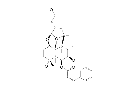 SCUTEREPENIN-G2;(4R,7R,11S,13R)-6-ALPHA-O-CIS-CINNAMOYL-1,16:4,18:11,16-TRIEPOXY-NEOCLERODANE-6,7,15-TRIOL