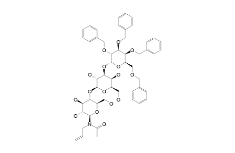 N-ACETYL-N-ALLYL-2,3,4,6-TETRA-O-BENZYL-ALPHA-D-GALACTOPYRANOSYL-(1->3)-BETA-D-GALACTOPYRANOSYL-(1->4)-BETA-D-GLUCOPYRANOSYLAMINE