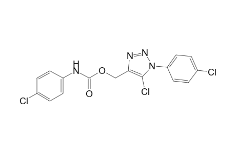 5-chloro-1-(p-chlorophenyl)-1H-1,2,3-triazole-4-methanol, p-chlorocarbanilate (ester)