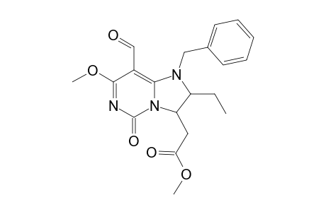 METHYL-2-(1-BENZYL-2-ETHYL-8-FORMYL-7-METHOXY-5-OXO-1,2,3,5-TETRAHYDROIMIDAZO-[1,2-C]-PYRIMIDIN-3-YL)-ACETATE