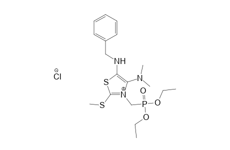 5-(BENZYLAMINO)-3-[(DIETHOXYPHOSPHORYL)-METHYL]-4-(DIMETHYLAMINO)-2-(METHYLTHIO)-THIAZOLIUM-CHLORIDE