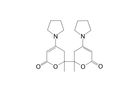 2,2'-Dimethyl-4,4'-bis(pyrrolidin-1'-yl)-2,2',3,3'-tetrahydro-6H,6'H-2,2'-bipyran-6,6'-dione