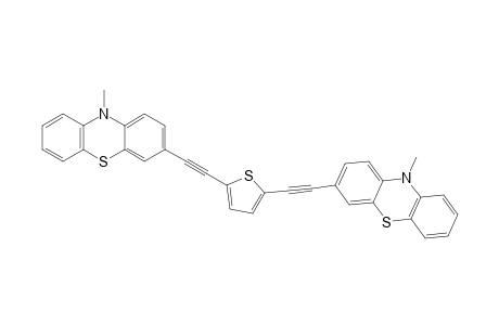 2,5-bis[2'-(10''-Methyl-10H-phenothiazin-3''-yl)ethynyl]-thiophene