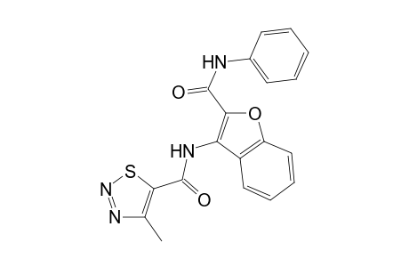 4-Methyl-N-[2-(phenylcarbamoyl)-1-benzofuran-3-yl]-1,2,3-thiadiazole-5-carboxamide