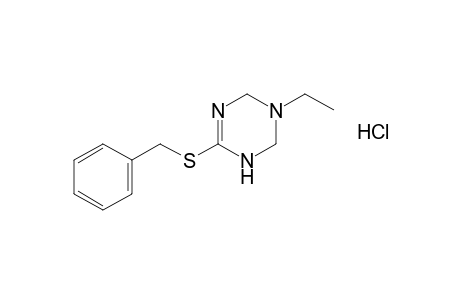 6-(benzylthio)-3-ethyl-1,2,3,4-tetrahydro-s-triazine, monohydrochloride