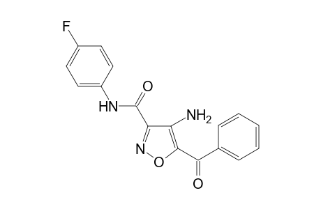 3-Isoxazolecarboxamide, 4-amino-5-benzoyl-N-(4-fluorophenyl)-