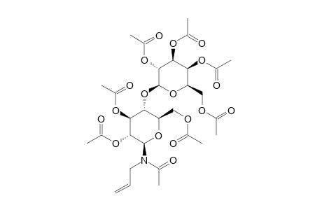 N-ACETYL-N-ALLYL-2,3,4,6-TETRA-O-ACETYL-BETA-D-GALACTOPYRANOSYL-(1->4)-2,3,6-TRI-O-ACETYL-BETA-D-GLUCOPYRANOSYLAMINE