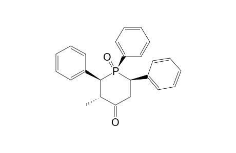 R-1,CIS-2(A),TRANS-6(E)-TRIPHENYL-CIS-3(E)-METHYL-4-PHOSPHORINANONE-1-OXIDE