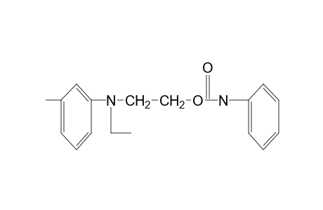 2-(N-ethyl-m-toluidino)ethanol, carbanilate (ester)