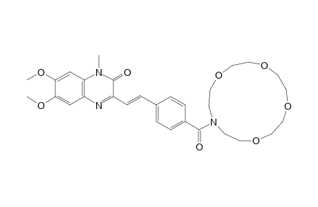 3-(2-[4-{1,4,7,10-Tetraoxa-13-azacyclopentadecane-13-carbonyl}phenyl]vinyl)-6,7-dimethoxy-1-methyl-2(1H)-quinoxalinone