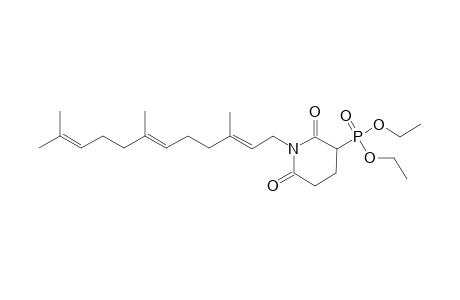 1-(3',7',11'-TRIMETHYL-2'E,6'E,10-DODECATRIENYL)-3-(DIETHOXYPHOSPHINYL)-2,6-PIPERIDINEDIONE