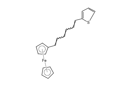 CYCLOPENTADIENYL{[6-(2-THIENYL)-1,3,5-HEXATRIENYL]CYCLOPENTADIENYL}IRON