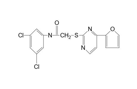 3',5'-dichloro-2-{[4-(2-furyl)-2-pyrimidinyl]thio}acetanilide