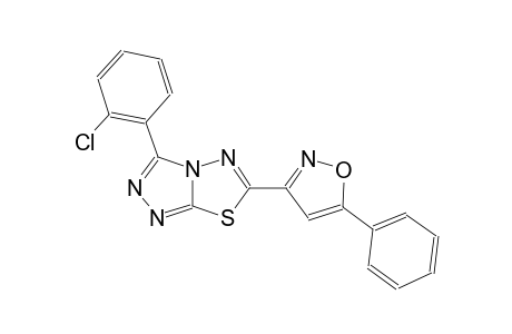 [1,2,4]triazolo[3,4-b][1,3,4]thiadiazole, 3-(2-chlorophenyl)-6-(5-phenyl-3-isoxazolyl)-