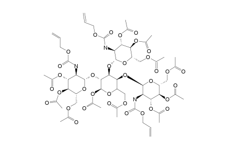 1,6-DI-O-ACETYL-2,3,4-TRI-O-(3,4,6-TRI-O-ACETYL-2-N-ALLYLOXYCARBONYLAMINO-2-DEOXY-BETA-D-GLUCOPYRANOSYL)-ALPHA-D-MANNOPYRANOSE