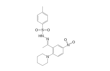 p-toluenesulfonic acid, (alpha-methyl-5-nitro-2-piperidinobenzylidene) hydrazide