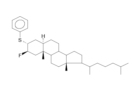 2-BETA-FLUORO-3-ALPHA-PHENYLTHIOCHOLESTANE