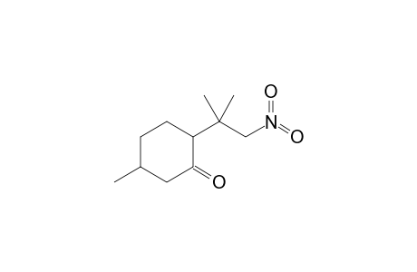 5-Methyl-2-(1,1-dimethyl-2-nitro-ethyl)-cyclohexanone