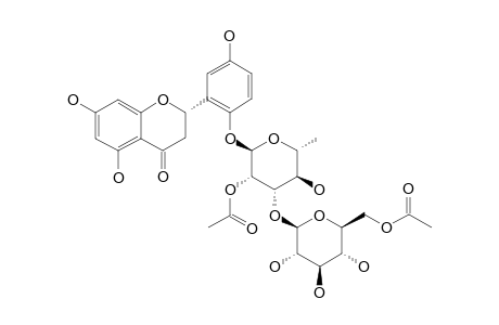 (2-S)-5,7,5'-TRIHYDROXYFLAVANONE_2'-O-BETA-D-6-O-ACETYLGLUCOPYRANOSYL-(1->3)-ALPHA-L-2-O-ACETYLRHAMNOPYRANOSIDE