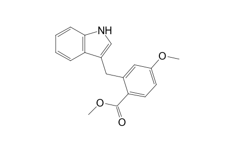 3-[2'-(Methoxycarbonyl)-5'-methoxybenzyl]-indole