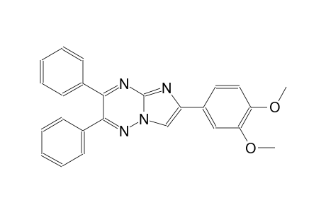 Imidazo[1,2-b][1,2,4]triazine, 6-(3,4-dimethoxyphenyl)-2,3-diphenyl-