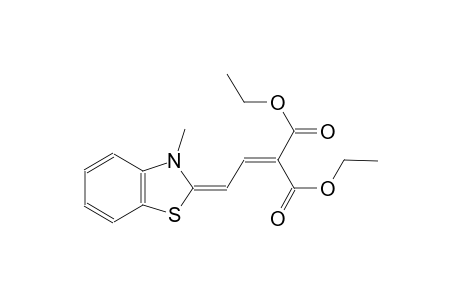 Diethyl 2-[(2E)-2-(3-methyl-1,3-benzothiazol-2(3H)-ylidene)ethylidene]malonate