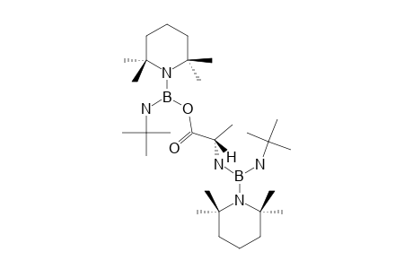 [(TERT.-BUTYLAMINO)-(2,2,6,6-TETRAMETHYLPIPERIDINO)-BORYL]-N-[(TERT.-BUTYLAMINO)-(2,2,6,6-TETRAMETHYLPIPERIDINO)-BORYL]-L-ALANINESTER