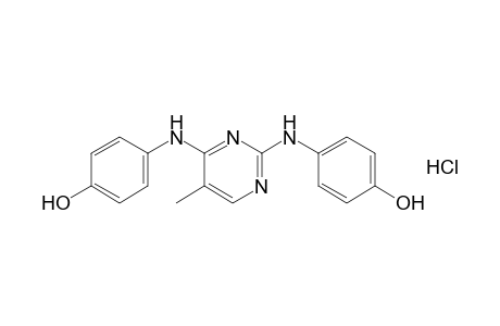 4,4'-[(5-methyl-2,4-pyrimidinediyl)diimino]diphenol, monohydrochloride