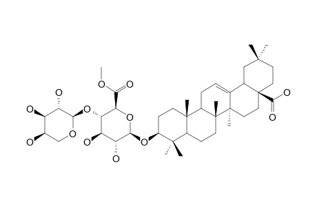 3-O-BETA-[ARABINOPYRANOSYL-(1->4)-(6-O-METHYL)-GLUCURONOPYRANOSYL]-OLEANOLIC-ACID