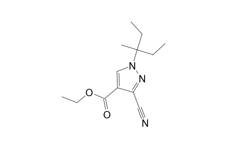 3-cyano-1-(1-ethyl-1-methyl-propyl)pyrazole-4-carboxylic acid ethyl ester