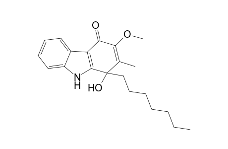 1-Heptyl-1-hydroxy-3-methoxy-2-methyl-9H-carbazol-4-one