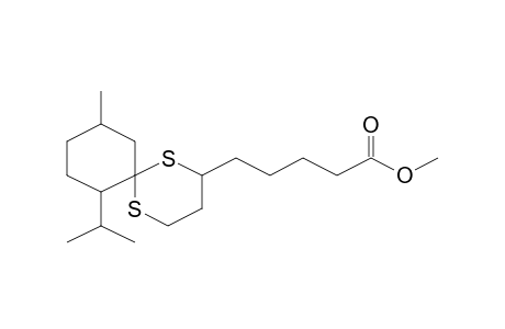 5-(7-Isopropyl-10-methyl-1,5-dithia-spiro[5.5]undec-2-yl)-pentanoic acid, methyl ester