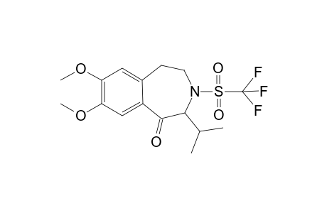 4-isopropyl-7,8-dimethoxy-3-triflyl-2,4-dihydro-1H-3-benzazepin-5-one