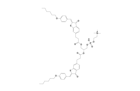 1,2-BIS-[2-(4-HEXYLOXYPHENYLMETHYLENE)-BENZO-[B]-THIOPHENE-3-(2H)-ONE-6-YLETHANOYL]-PHOSPHATIDILCHOLINE