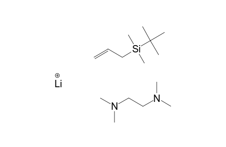 1-DIMETHYL-(TERT.-BUTYLSILYL)-ALLYLLITHIUM-TETRAMETHYLDIAMINE-COMPLEX