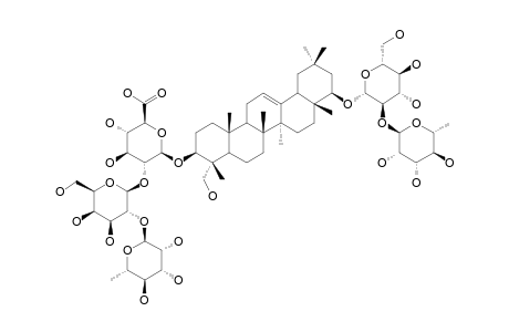 3-O-[[ALPHA-L-RHAMNOPYRANOSYL-(1->2)-BETA-D-GALACTOPYRANOSYL-(1->2)-BETA-D-GLUCURONOPYRANOSYL]-22-O-[ALPHA-L-RHAMNOPYRANOSYL-(1->2)-BETA-D-GLUCOPY