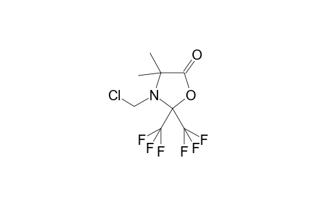 2,2-BIS-(TRIFLUOROMETHYL)-3-CHLOROMETHYL-4,4-DIMETHYL-1,3-OXAZOLIDIN-5-ONE