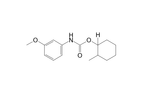 m-methoxycarbanilic acid, 2-methylcyclohexyl ester