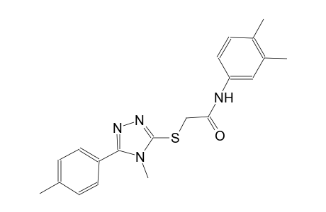 N-(3,4-dimethylphenyl)-2-{[4-methyl-5-(4-methylphenyl)-4H-1,2,4-triazol-3-yl]sulfanyl}acetamide