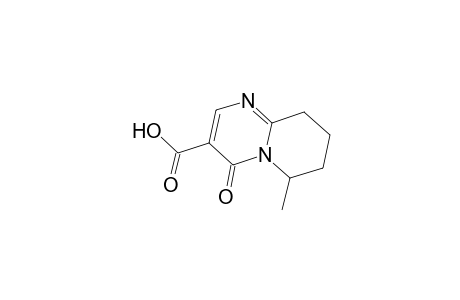 6-METHYL-4-OXO-6,7,8,9-TETRAHYDRO-4H-PYRIDO-[1,2-A]-PYRIMIDIN-3-CARBONSAEURE