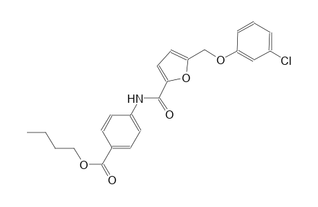 butyl 4-({5-[(3-chlorophenoxy)methyl]-2-furoyl}amino)benzoate